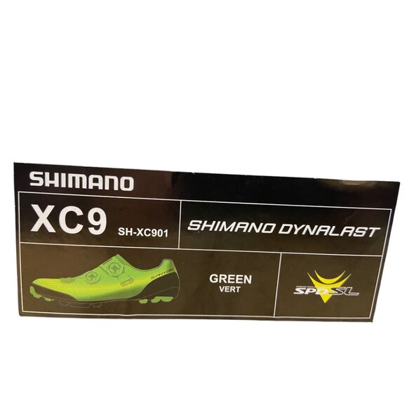 Shimano XC9 Mountain Bike Mens Cycling Shoes Green Size EUR 43 US 8.9 SH-XC901 - Picture 8 of 9